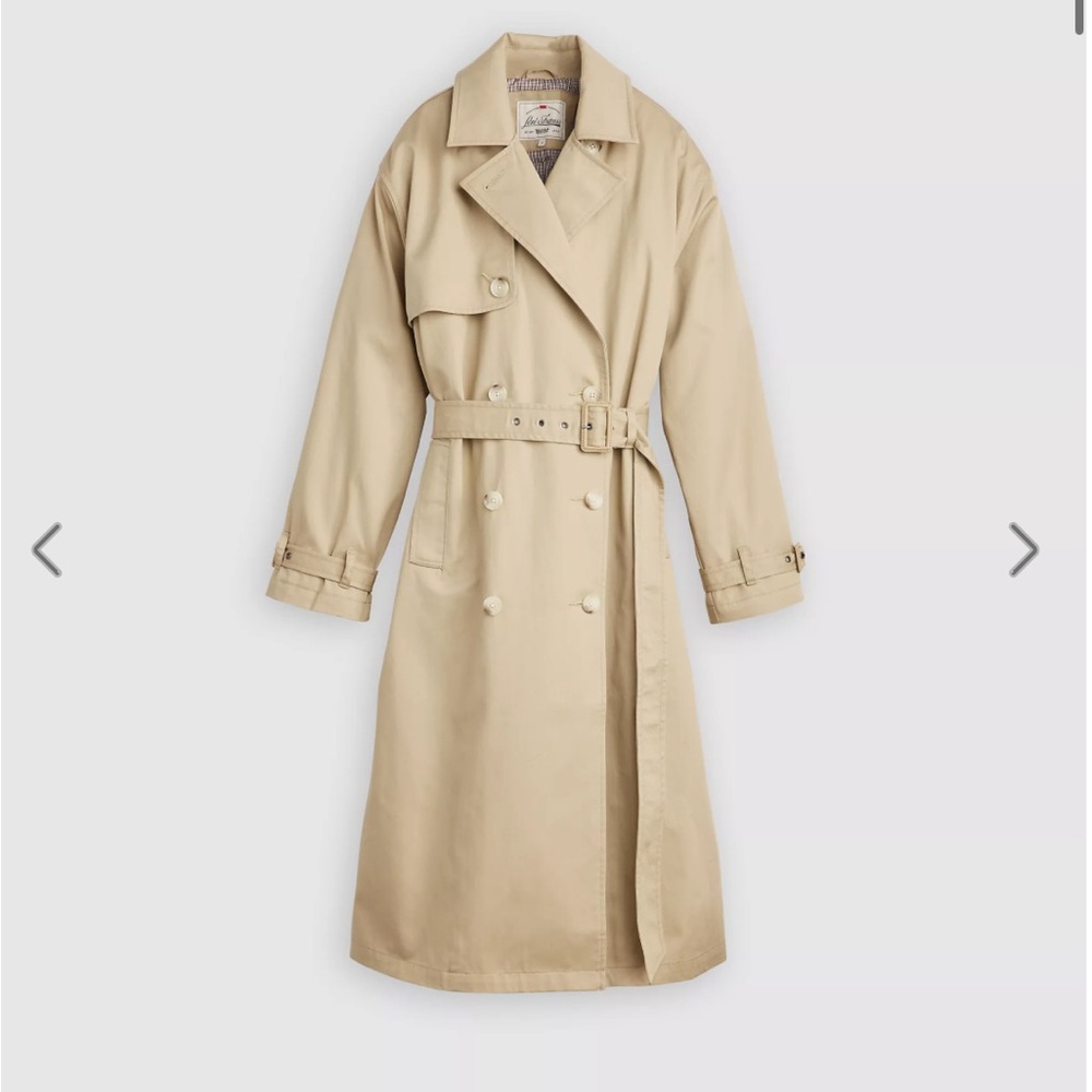 Levi's Beige Trench Coat for Women